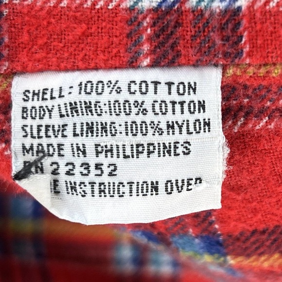 Jeremiah Whipp Womens Blue Denim Collared Pockets Plaid Lined Trucker Jacket S - Picture 10 of 11